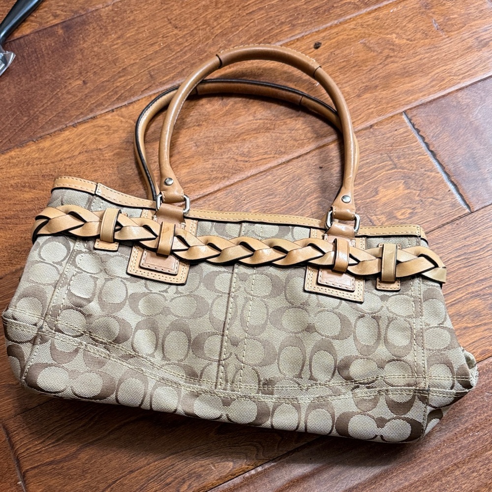 Coach Brown Signature Shoulder Bag